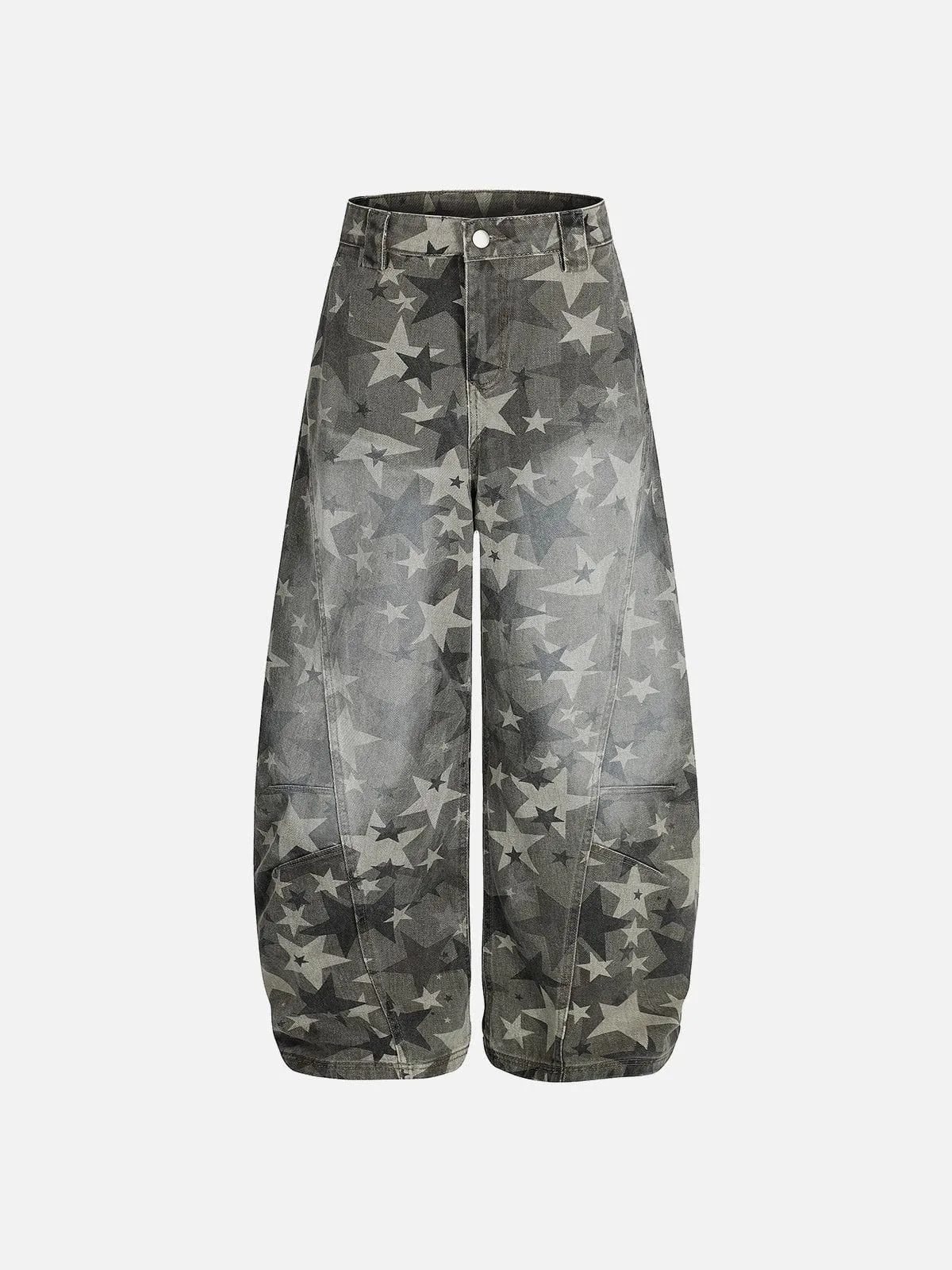 Aelfric Eden Camo Star Baaggy Barrel Jeans sold by Aelfric Eden