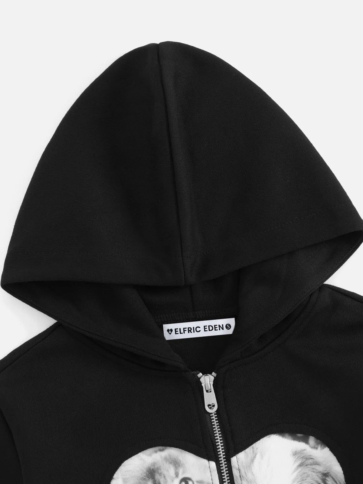 Aelfric Eden Applique Cute Animal Zip Up Hoodie sold by Aelfric Eden product image thumbnail 5