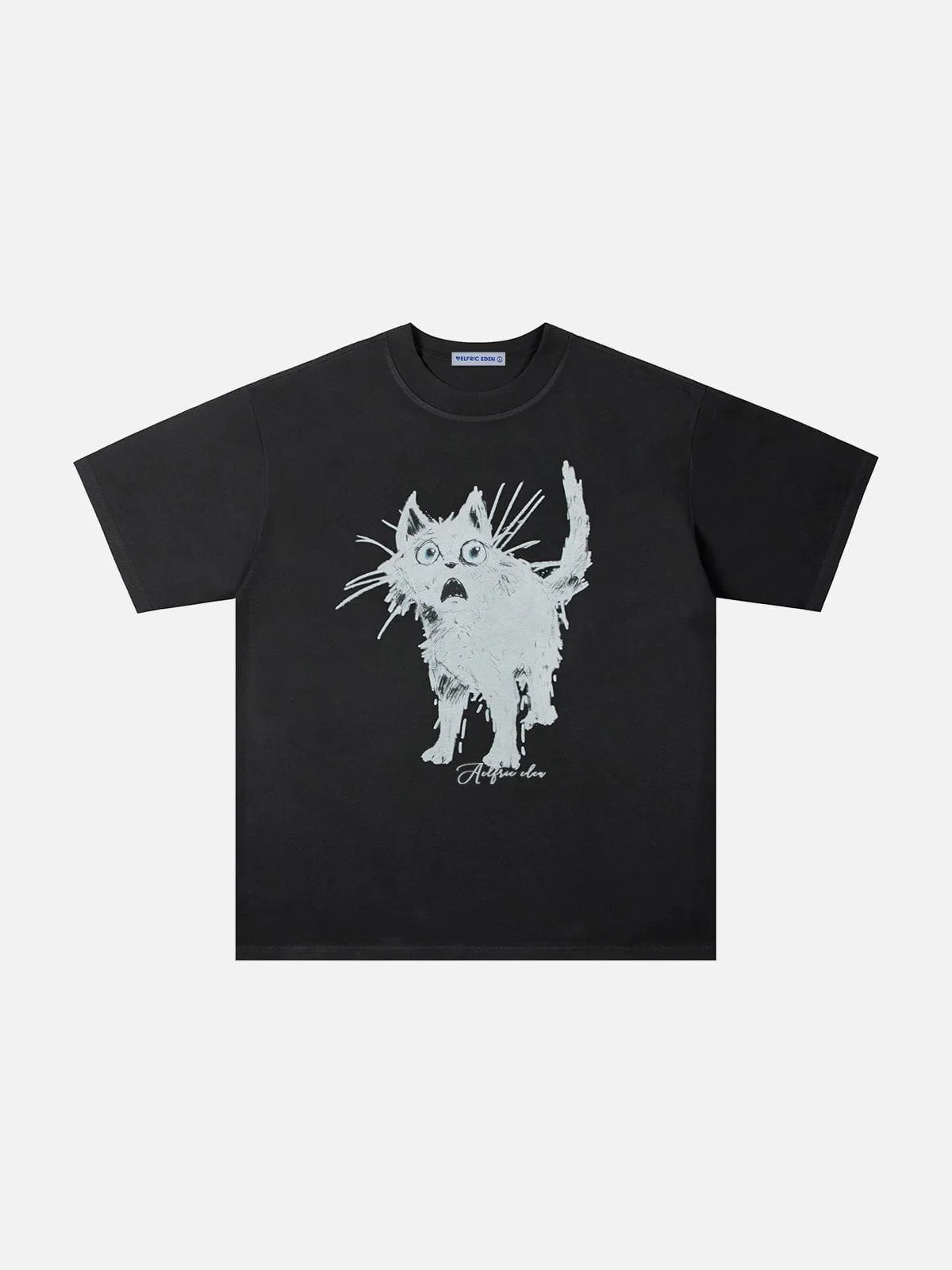 Aelfric Eden Graffiti Cat Print Tee sold by Aelfric Eden