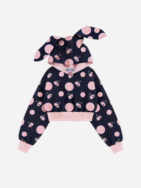 Aelfric Eden Cute Cherry Cropped Pullover Hoodie sold by Aelfric Eden