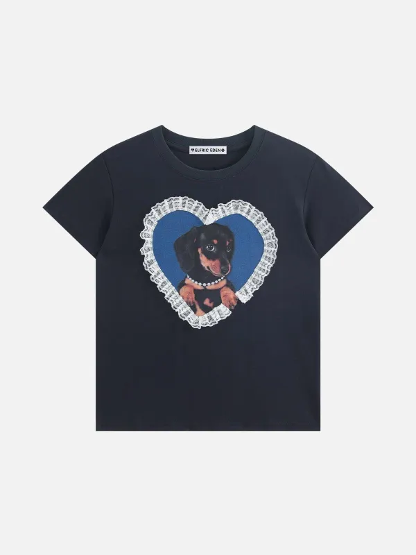 Aelfric Eden Lace Dog Boxy Tee sold by Aelfric Eden