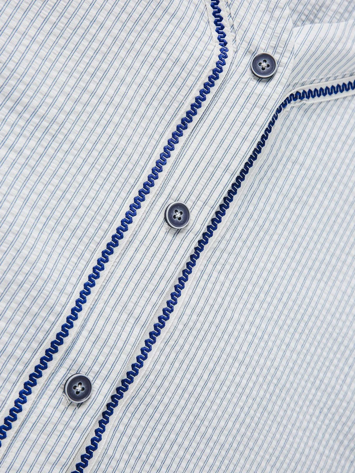 Aelfric Eden Stripe Stitch Number Short Sleeve Shirt sold by Aelfric Eden product image thumbnail 5