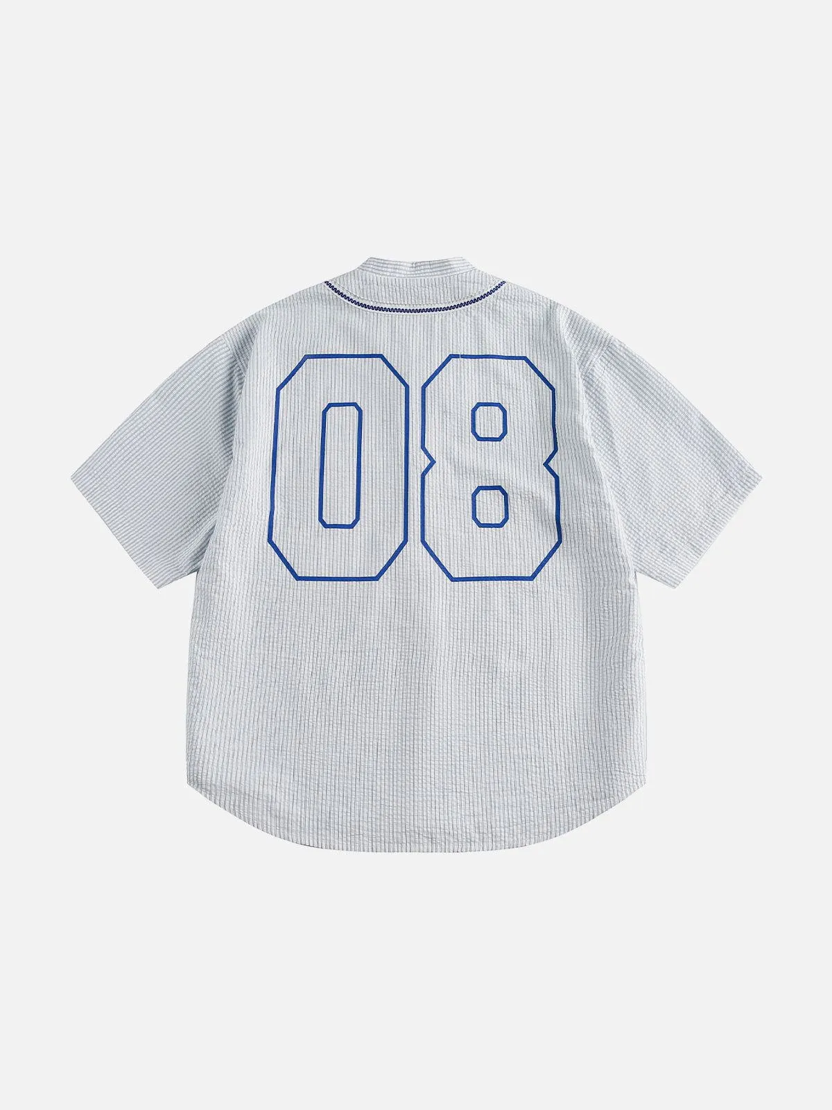 Aelfric Eden Stripe Stitch Number Short Sleeve Shirt sold by Aelfric Eden product image thumbnail 2