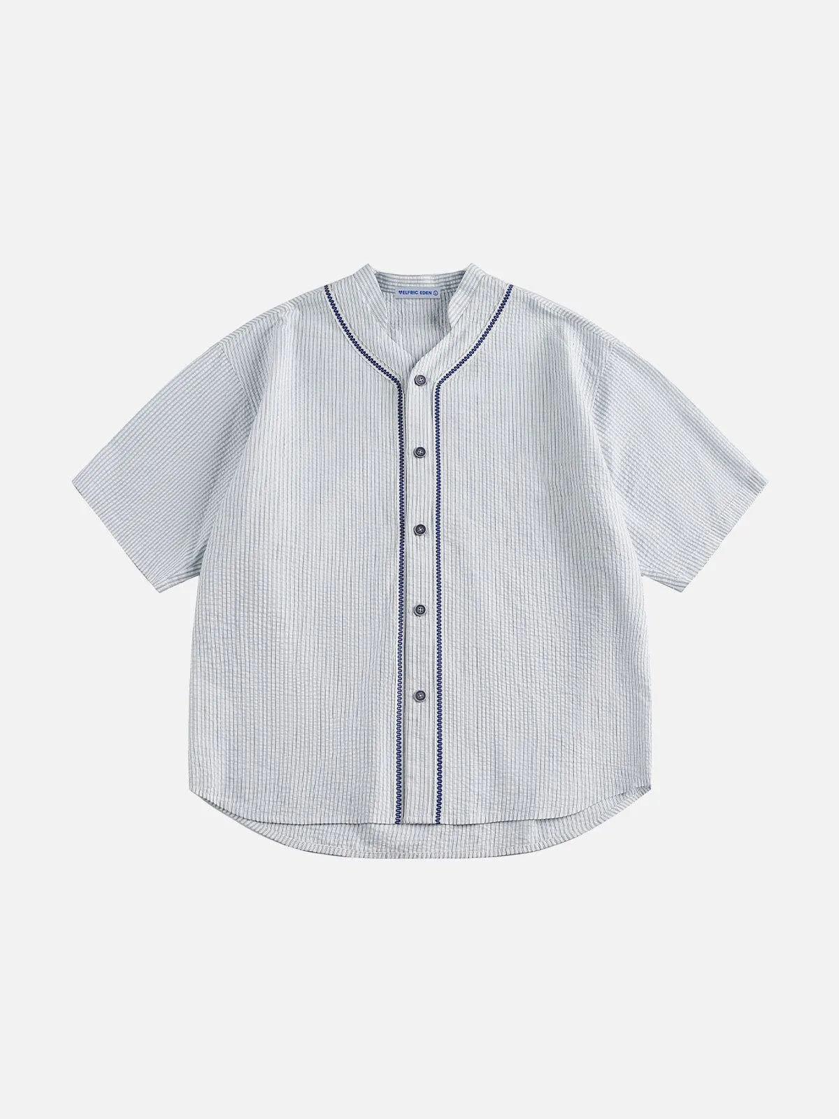 Aelfric Eden Stripe Stitch Number Short Sleeve Shirt sold by Aelfric Eden