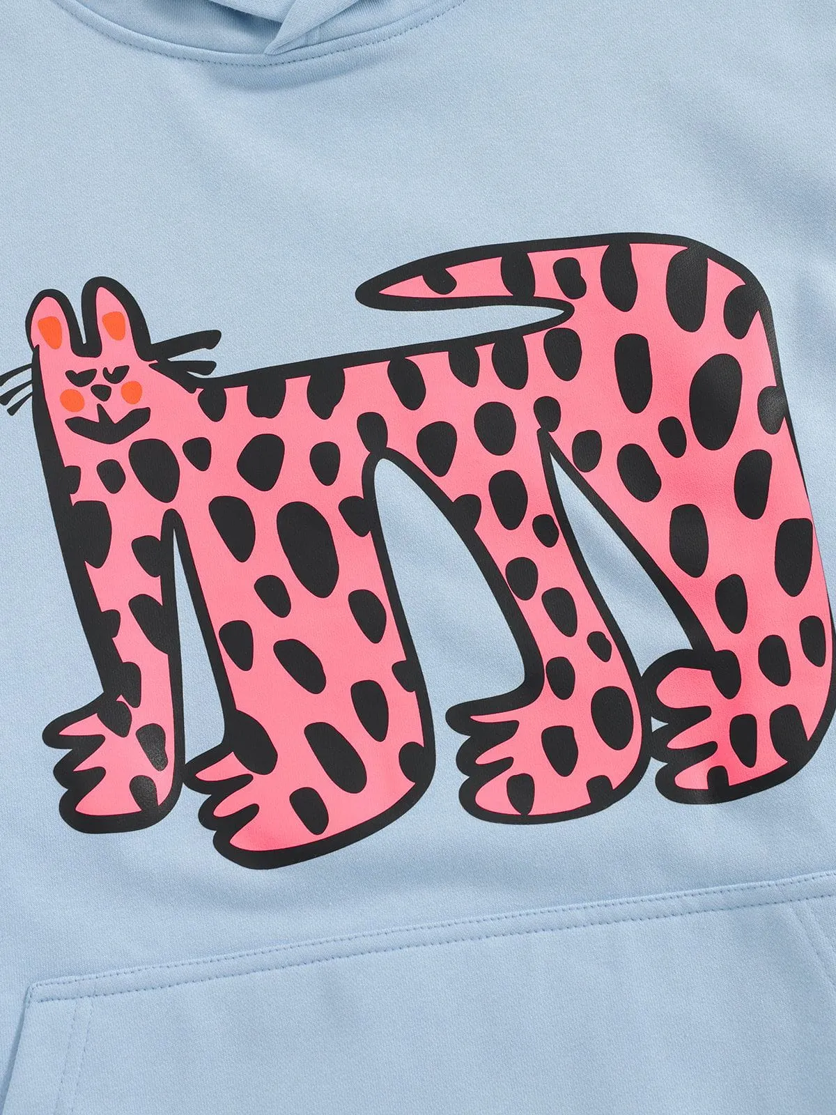 Aelfric Eden Pink Cat Print Pullover Hoodie sold by Aelfric Eden product image thumbnail 4