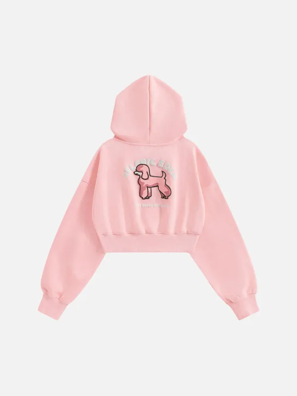 Aelfric Eden Cute Poodle Boxy Pullover Hoodie sold by Aelfric Eden