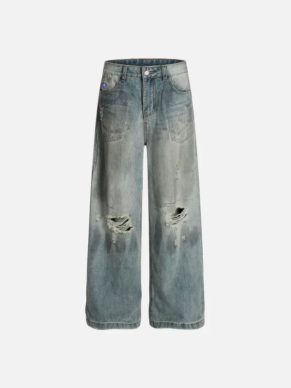 Aelfric Eden Dirt Color Trompe L'oeil Jeans sold by Aelfric Eden