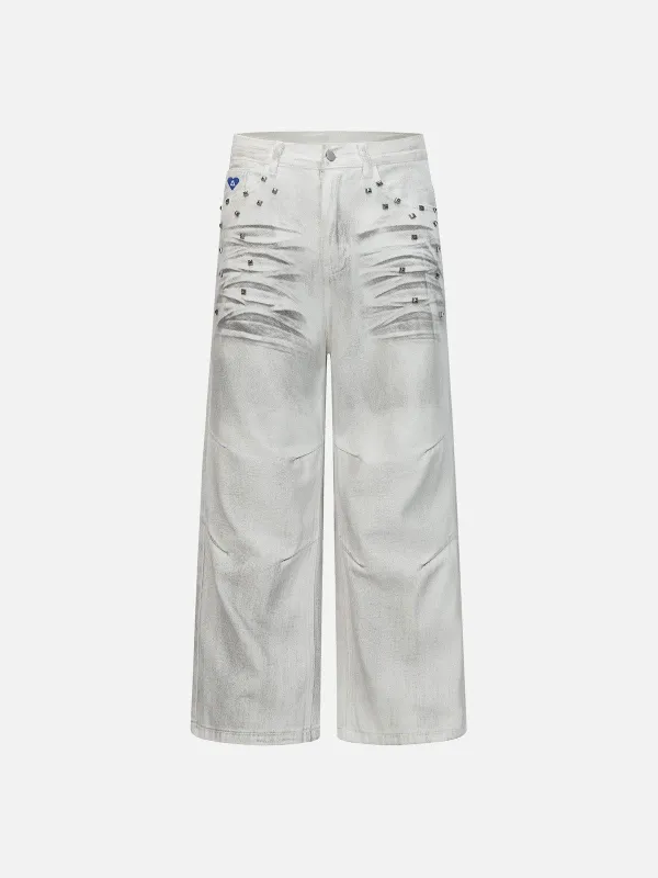 Aelfric Eden Dirt Color Rivet Jeans sold by Aelfric Eden