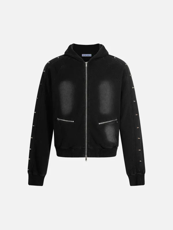 Aelfric Eden Rivet Washed Zip Up Hoodie sold by Aelfric Eden