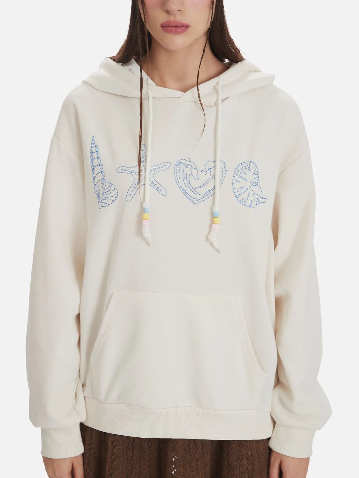 Aelfric Eden Embroidery Starfish Pullover Hoodie sold by Aelfric Eden product image thumbnail 2