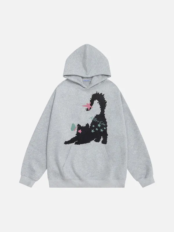 Aelfric Eden Kitten Graphic Pullover Hoodie sold by Aelfric Eden