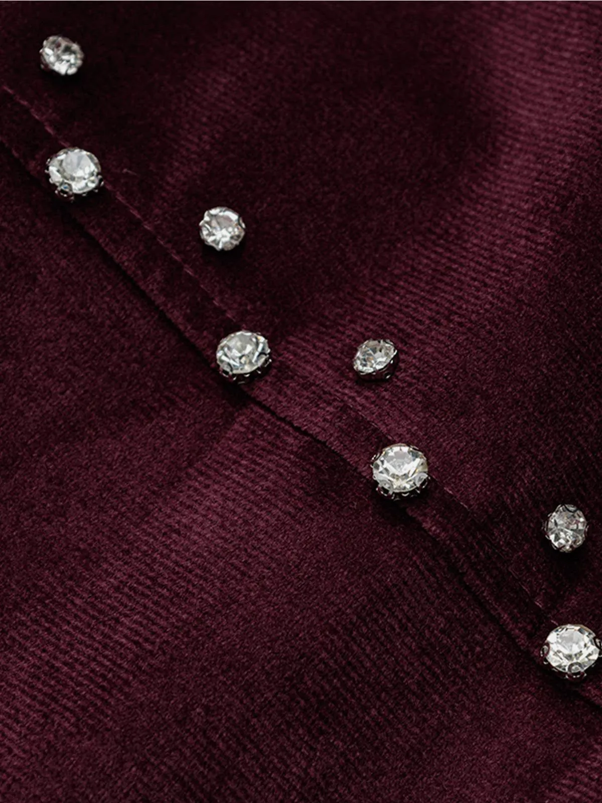 Aelfric Eden Rhinestone Velvet Boxy Jacket sold by Aelfric Eden product image thumbnail 4