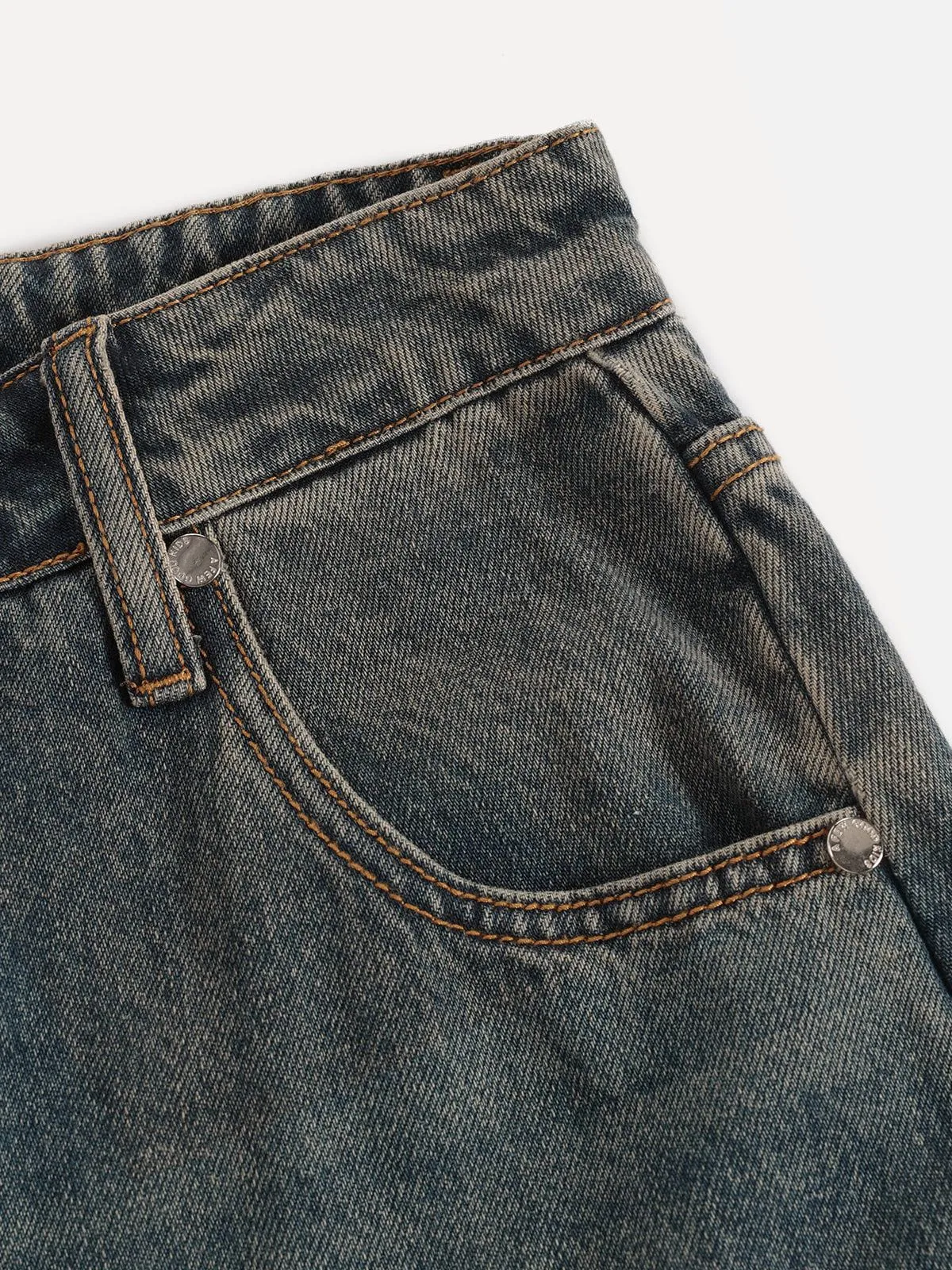 Aelfric Eden Ring Patchwork Baggy Barrel Jeans sold by Aelfric Eden product image thumbnail 4