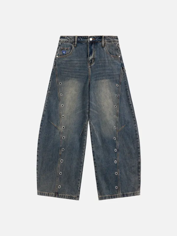 Aelfric Eden Ring Patchwork Baggy Barrel Jeans sold by Aelfric Eden