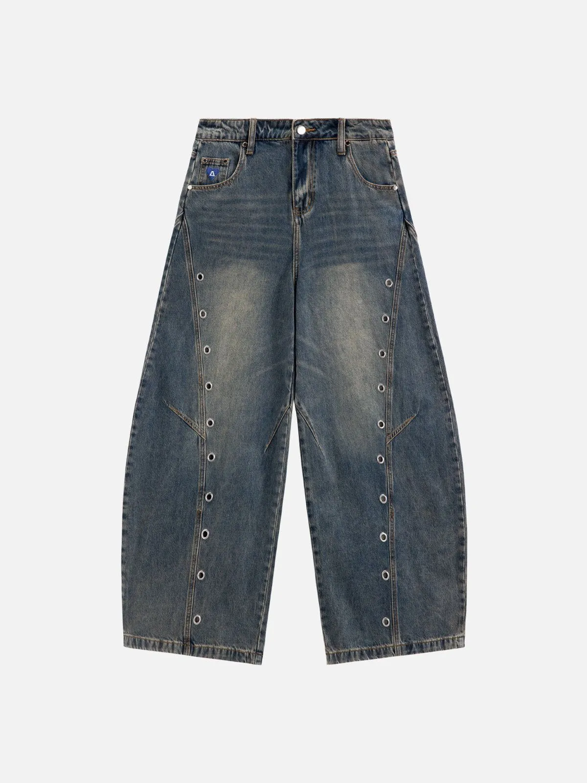 Aelfric Eden Ring Patchwork Baggy Barrel Jeans sold by Aelfric Eden