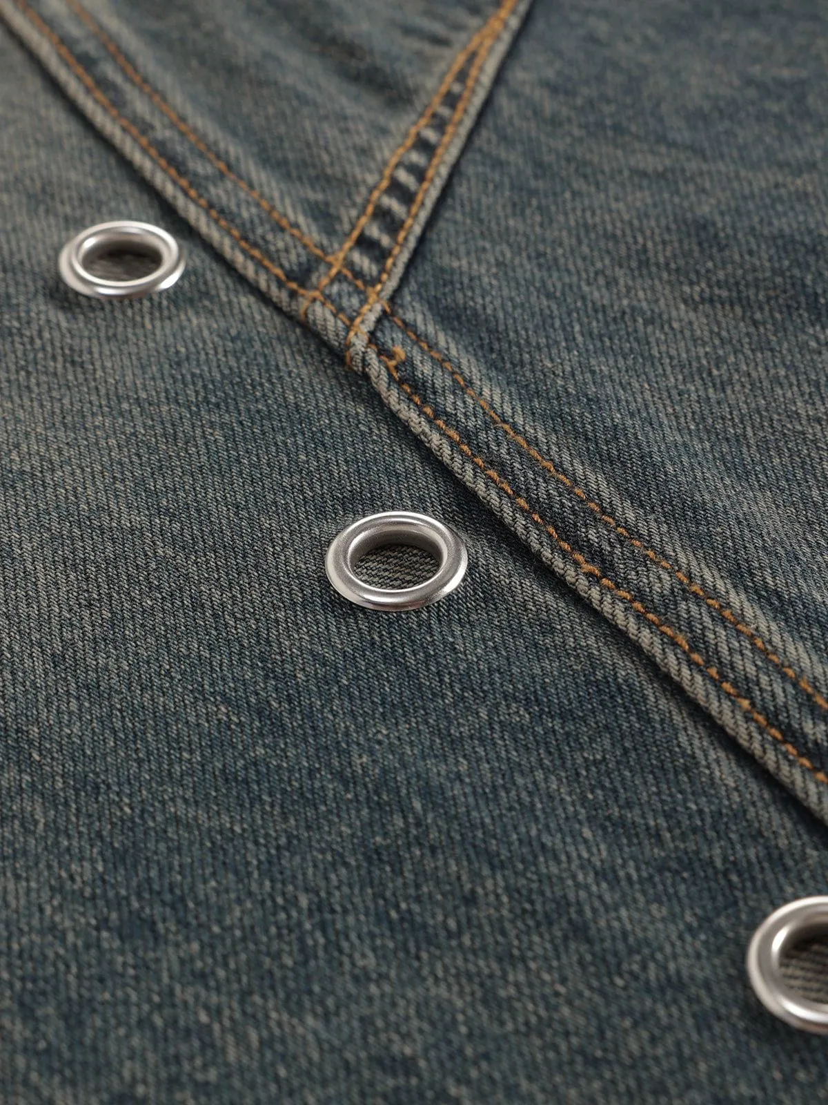 Aelfric Eden Ring Patchwork Baggy Barrel Jeans sold by Aelfric Eden product image thumbnail 5