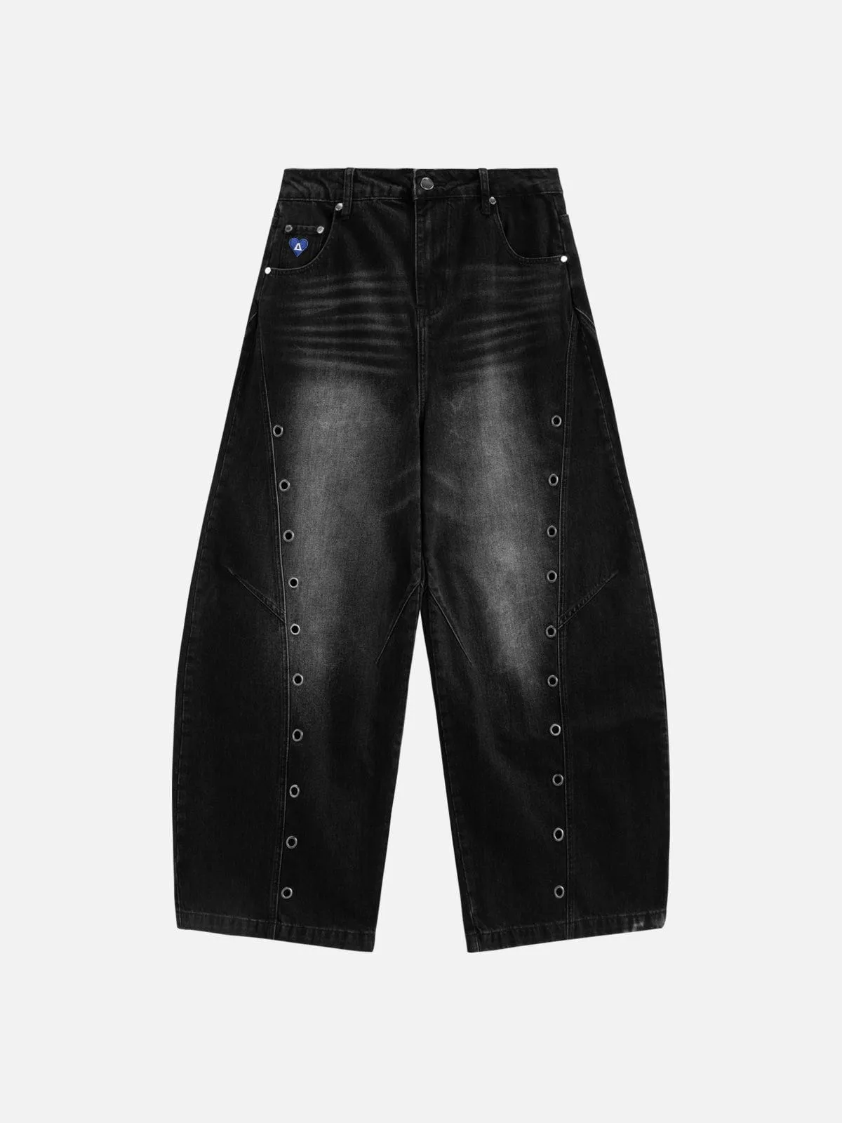 Aelfric Eden Ring Patchwork Baggy Barrel Jeans sold by Aelfric Eden product image thumbnail 2