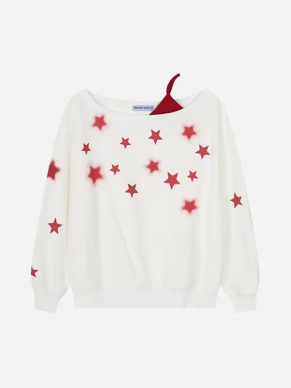 Aelfric Eden Stars Off-The-Shoulder Sweatshirt sold by Aelfric Eden