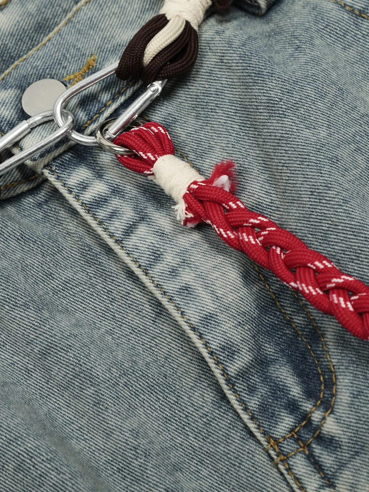 Aelfric Eden Rope Washed Baggy Barrel Jeans sold by Aelfric Eden product image thumbnail 4