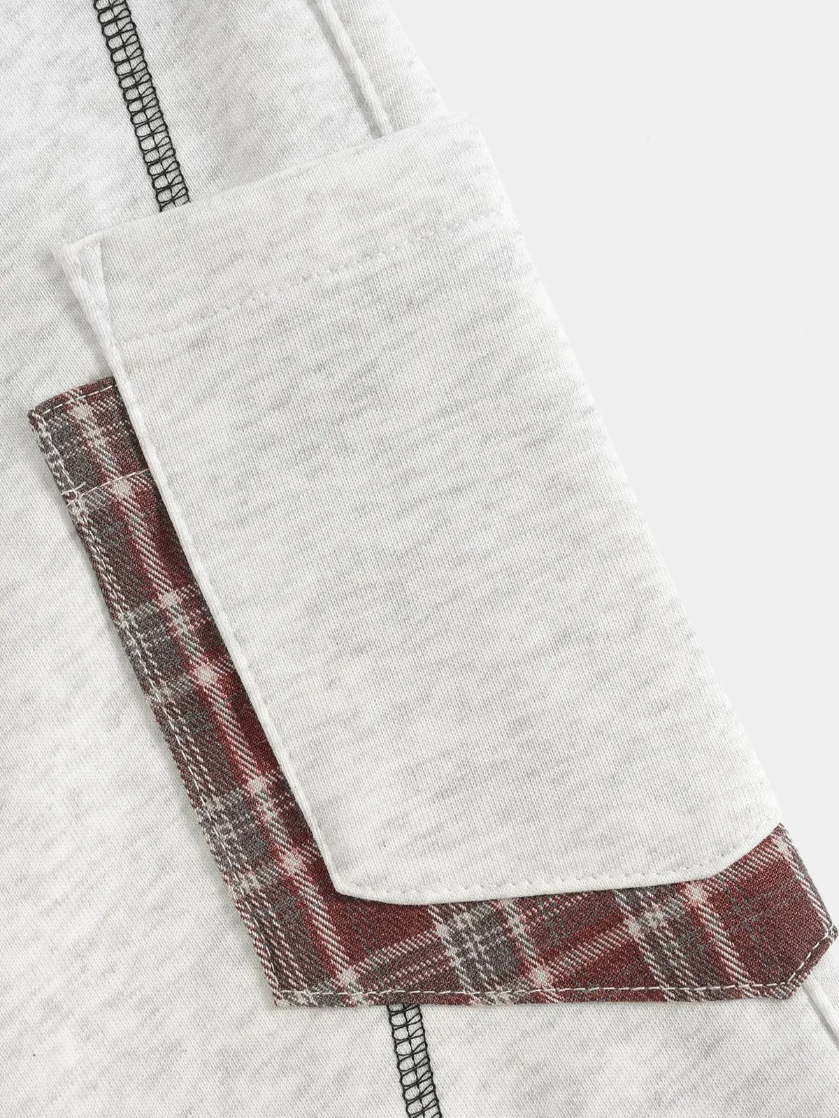 Aelfric Eden Plaid Multi Pocket Baggy Sweatpants sold by Aelfric Eden product image thumbnail 4