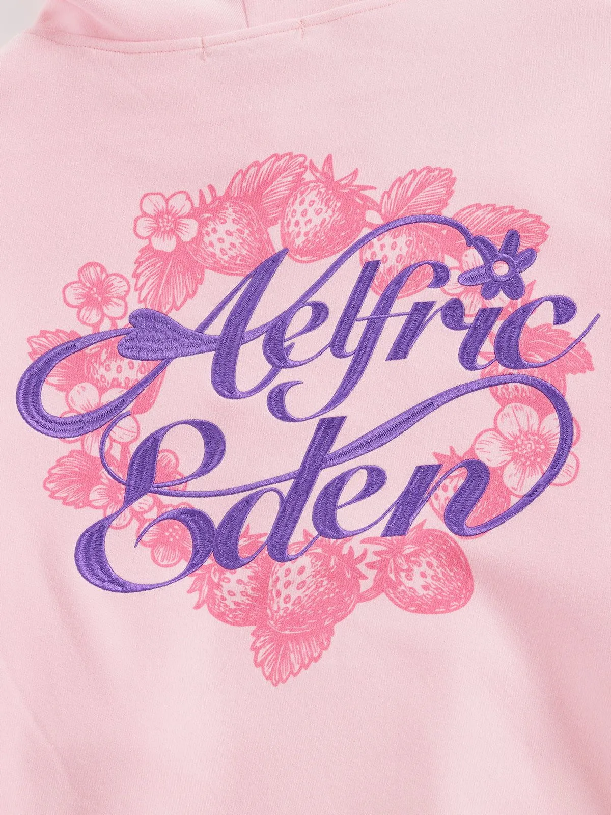 Aelfric Eden Strawberry Floral Pullover Hoodie sold by Aelfric Eden product image thumbnail 3