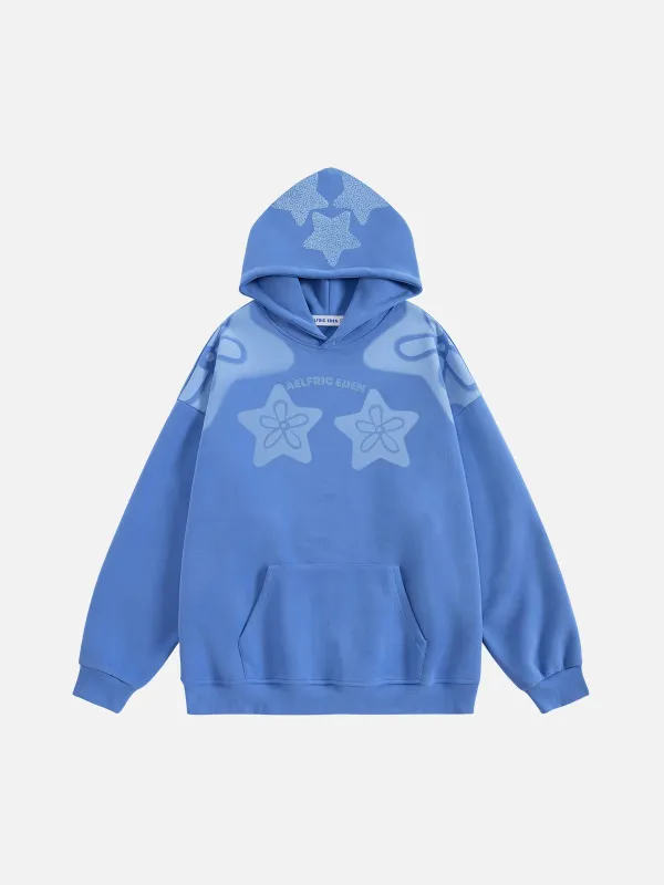 Aelfric Eden Floral Eden Star Print Pullover Hoodie sold by Aelfric Eden