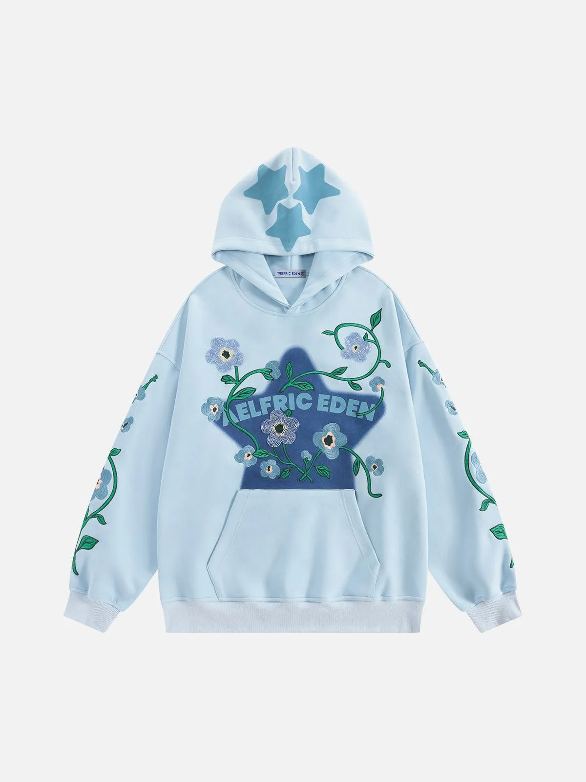 Aelfric Eden Star Rhinestone Floral Hoodie sold by Aelfric Eden