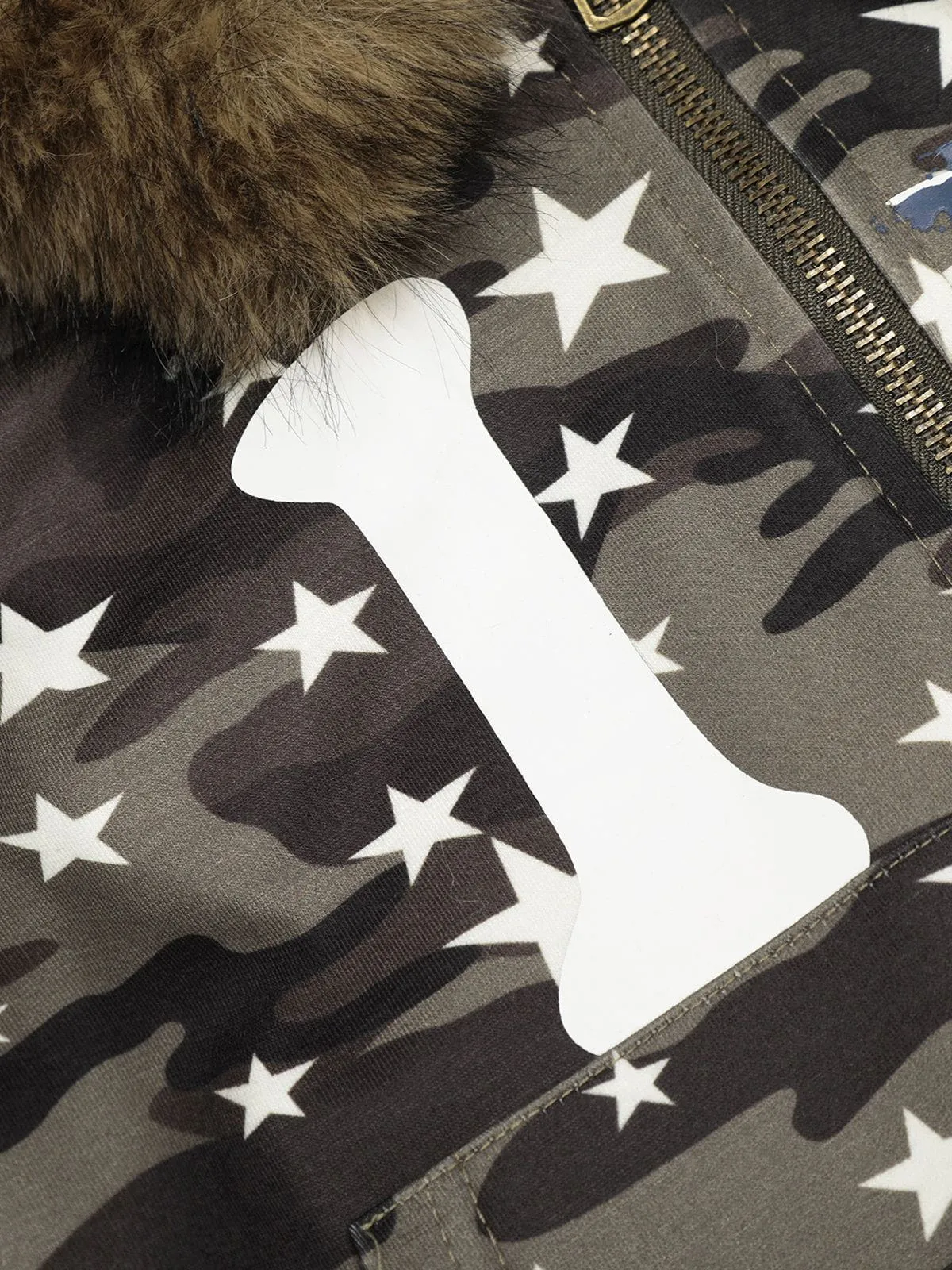 Aelfric Eden CAMO Star Zip Up Hoodie sold by Aelfric Eden product image thumbnail 3