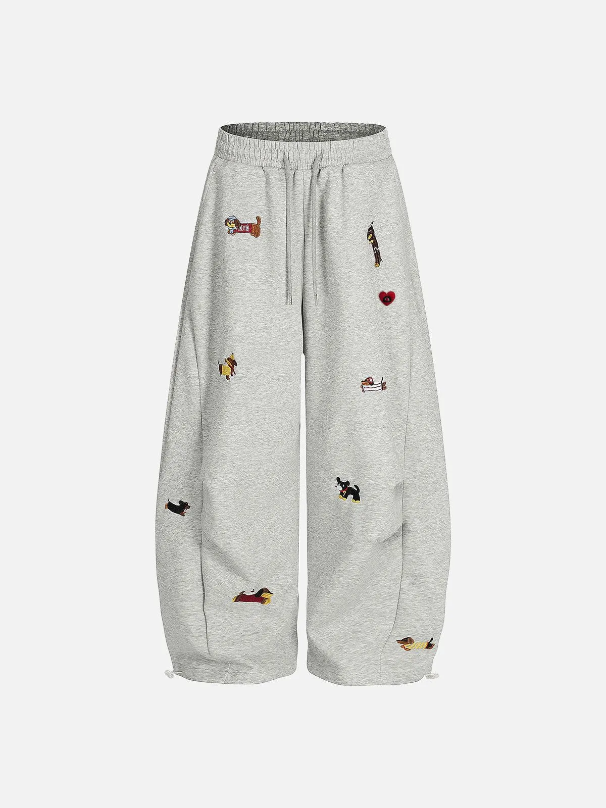 Aelfric Eden Embroidery Dog Baggy Barrel Sweatpants sold by Aelfric Eden