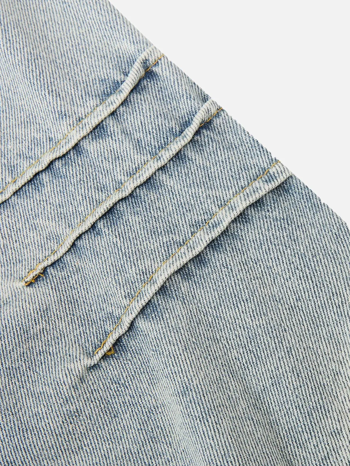 Aelfric Eden Pleated Washed Boxy Denim Jacket sold by Aelfric Eden product image thumbnail 4
