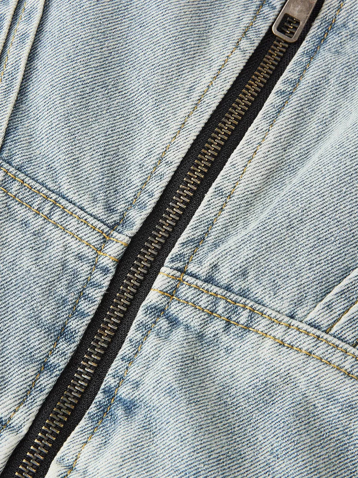 Aelfric Eden Pleated Washed Boxy Denim Jacket sold by Aelfric Eden product image thumbnail 5