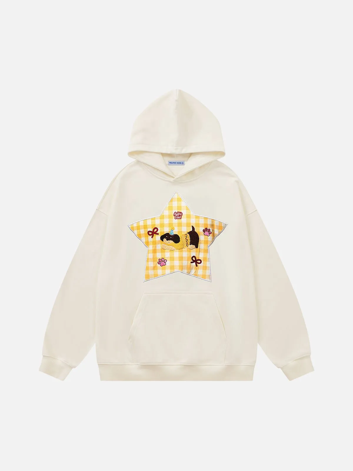 Aelfric Eden Star Plaid Puppy Pullover Hoodie sold by Aelfric Eden