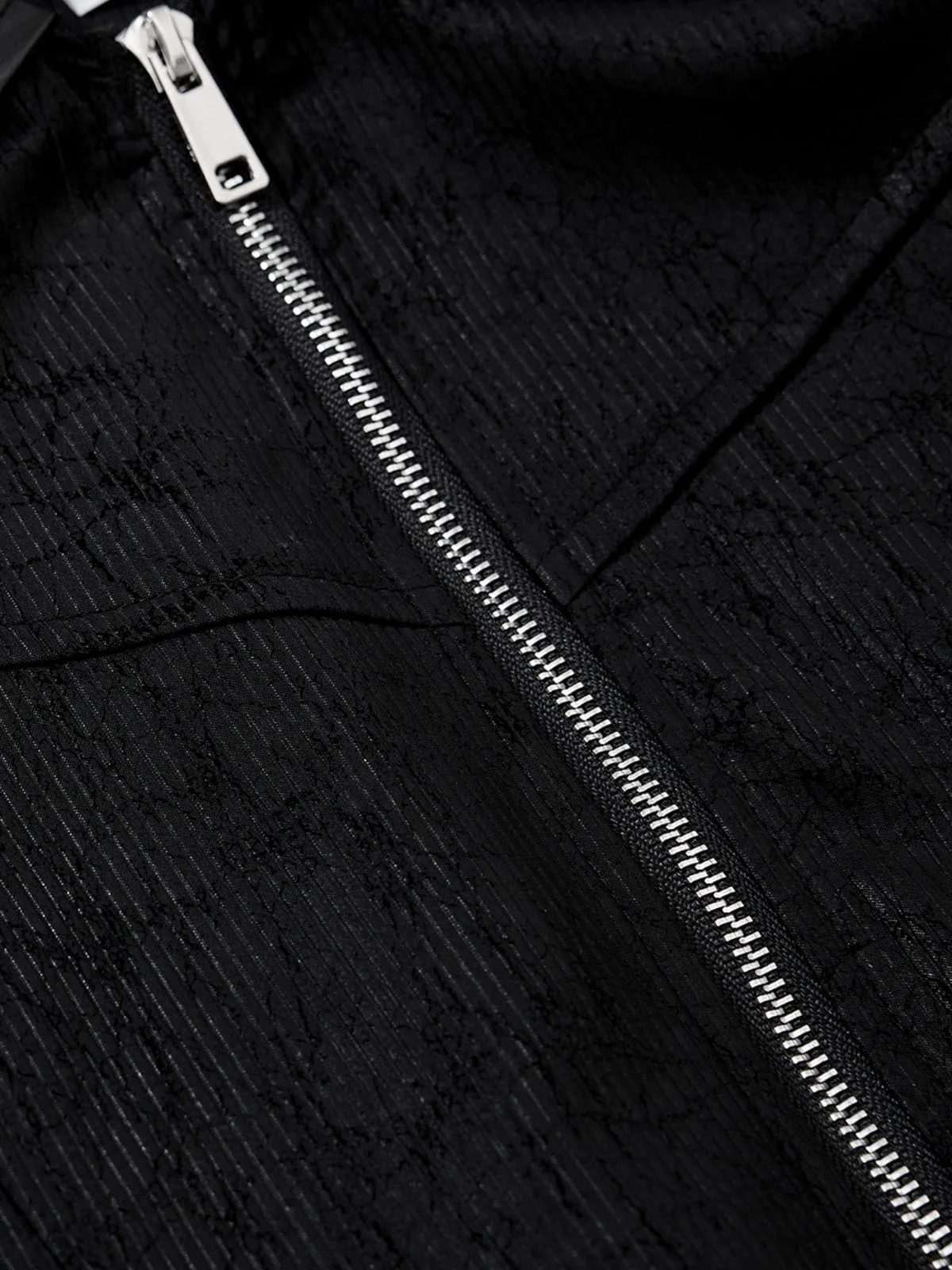 Aelfric Eden Double Zip Up Boxy Faux Leather Jacket sold by Aelfric Eden product image thumbnail 3