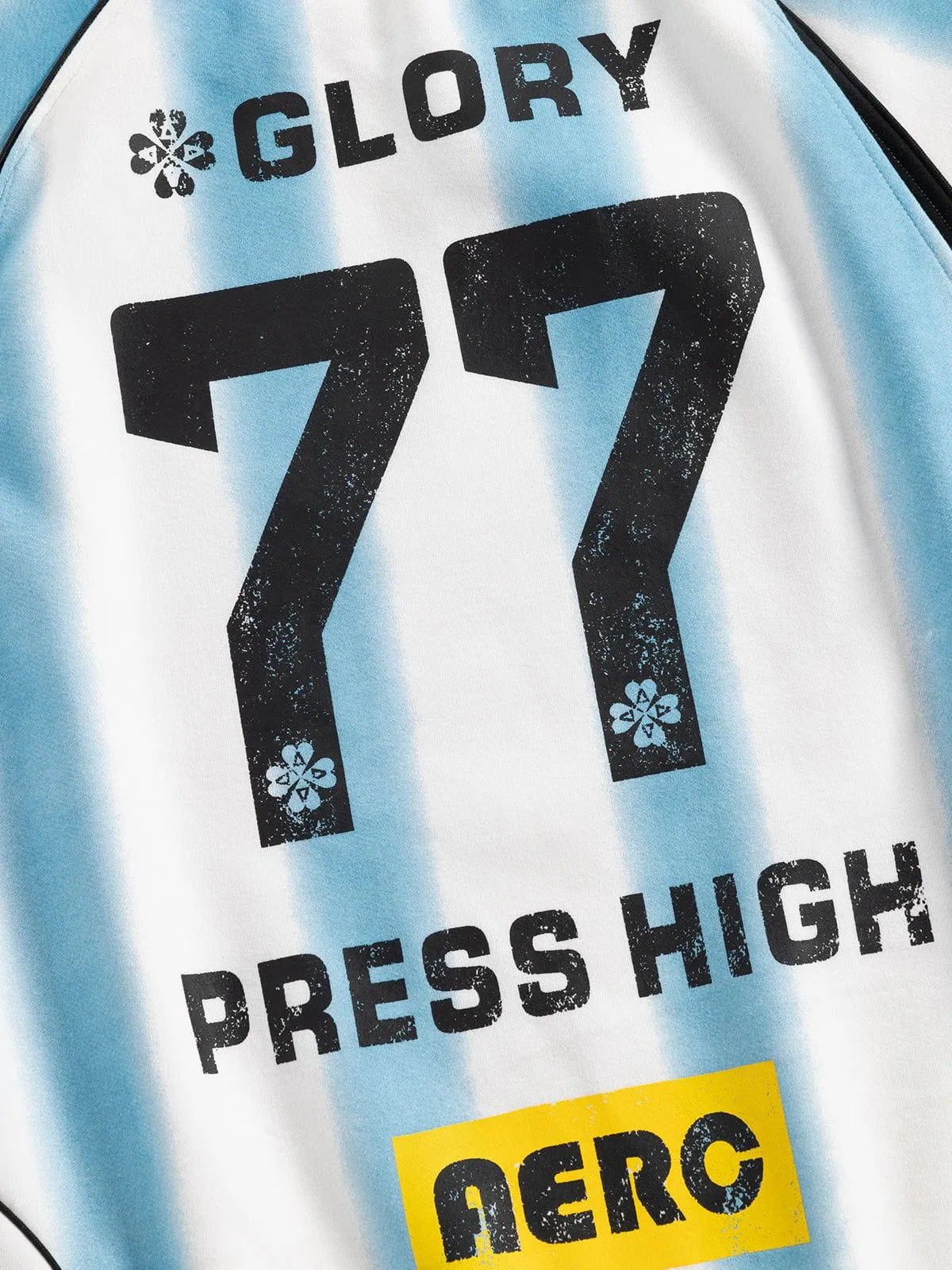 Aelfric Eden 77 Stripe Patchwork Print Sweatshirt sold by Aelfric Eden product image thumbnail 4