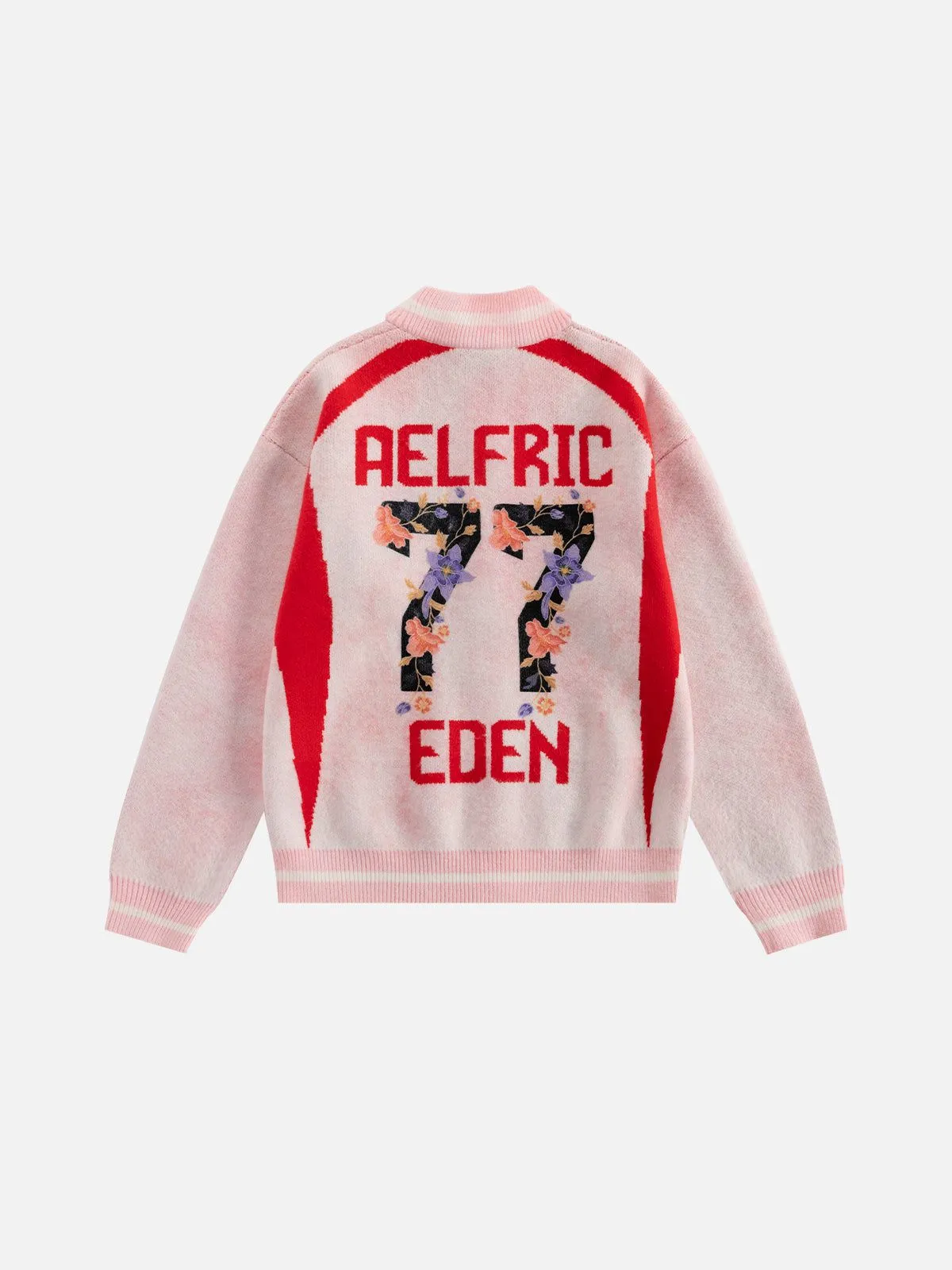 Aelfric Eden Color Blocking Floral Graphic Cardigan sold by Aelfric Eden product image thumbnail 2