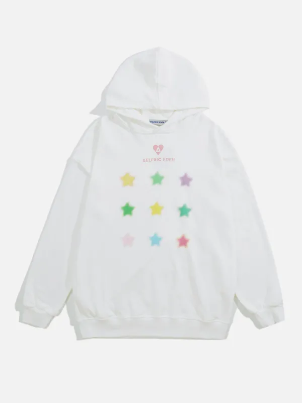 Aelfric Eden Star Print Hoodie sold by Aelfric Eden