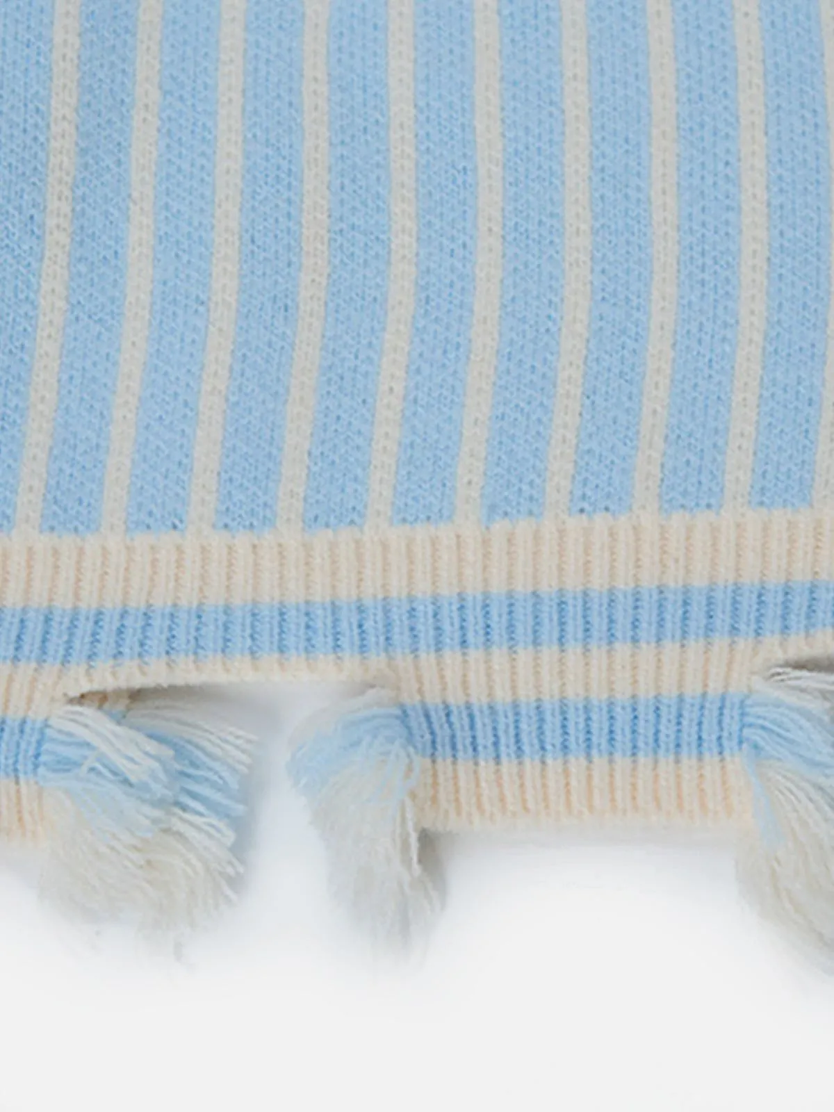 Aelfric Eden 77 Graphic Stripe Distressed Polo Sweater sold by Aelfric Eden product image thumbnail 4