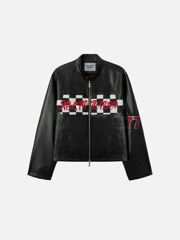 Aelfric Eden Checkerboard Boxy Racing Jacket sold by Aelfric Eden