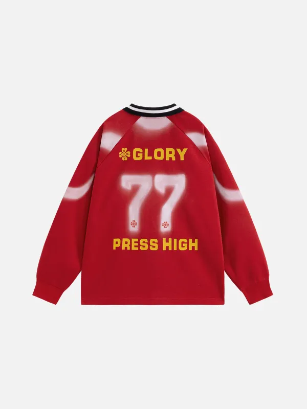 Aelfric Eden Inkjet Print 77 Polo Sweatshirt sold by Aelfric Eden