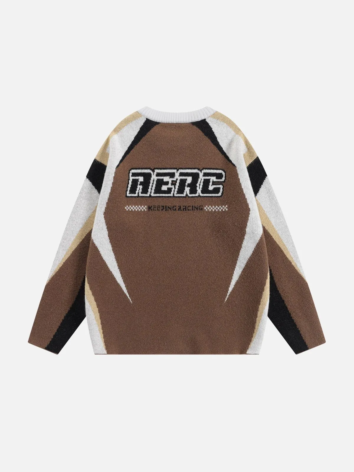 Aelfric Eden Racing Patchwork Jacquard Sweater sold by Aelfric Eden product image thumbnail 2