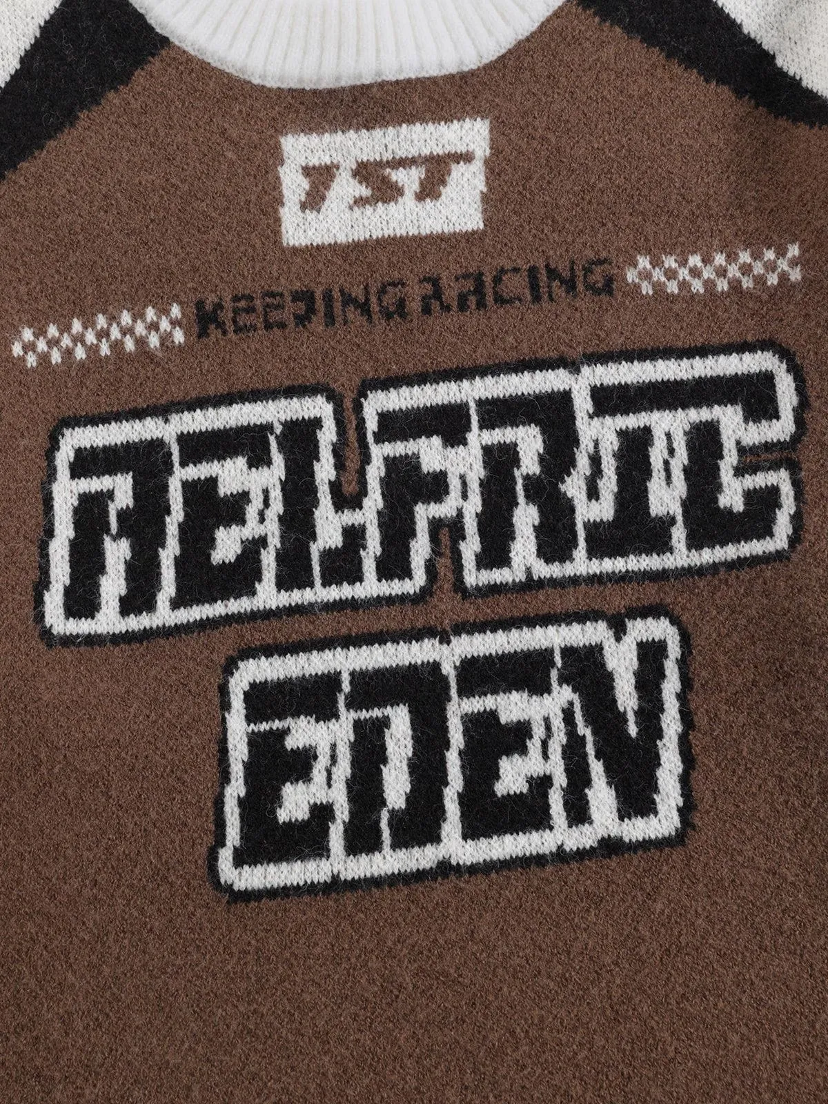 Aelfric Eden Racing Patchwork Jacquard Sweater sold by Aelfric Eden product image thumbnail 3