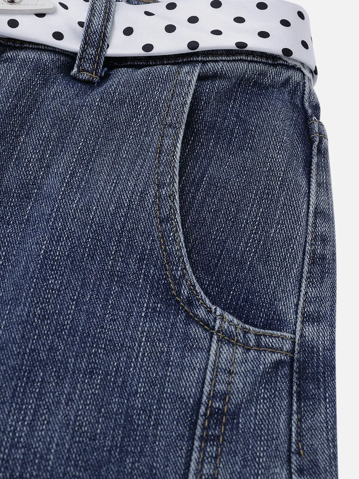 Aelfric Eden Star Polka Dot Belt Baggy Barrel Jeans sold by Aelfric Eden product image thumbnail 4