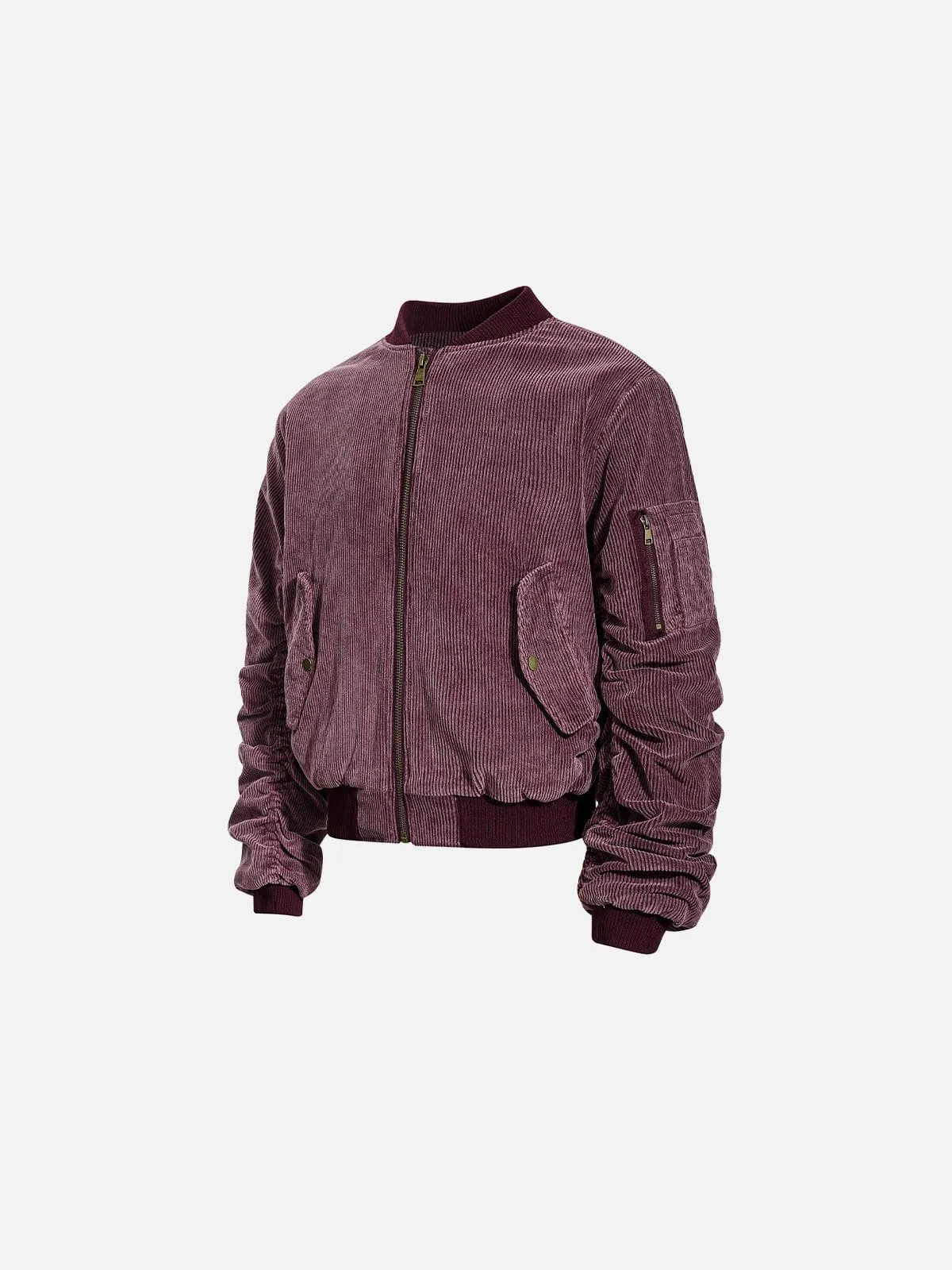 Aelfric Eden Pleated Corduroy Bomber Jacket sold by Aelfric Eden product image thumbnail 3