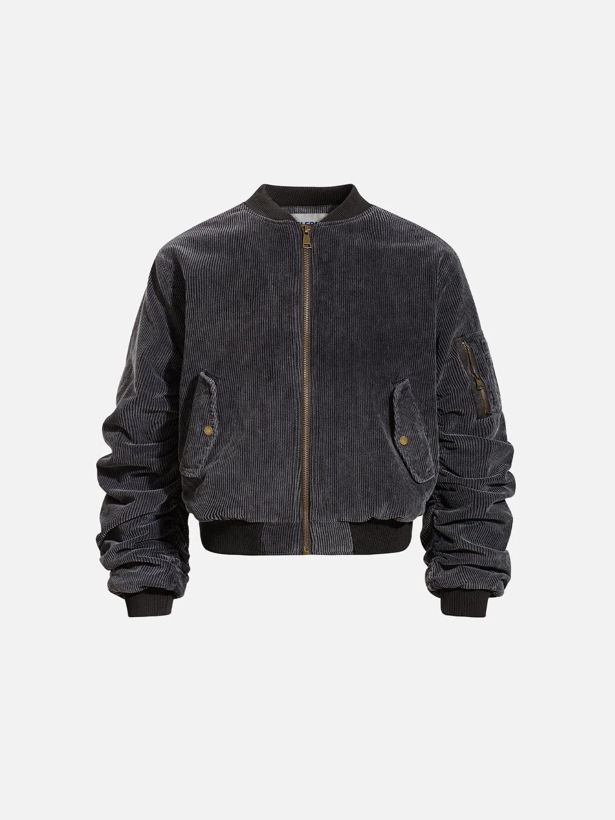 Aelfric Eden Pleated Corduroy Bomber Jacket sold by Aelfric Eden product image thumbnail 2