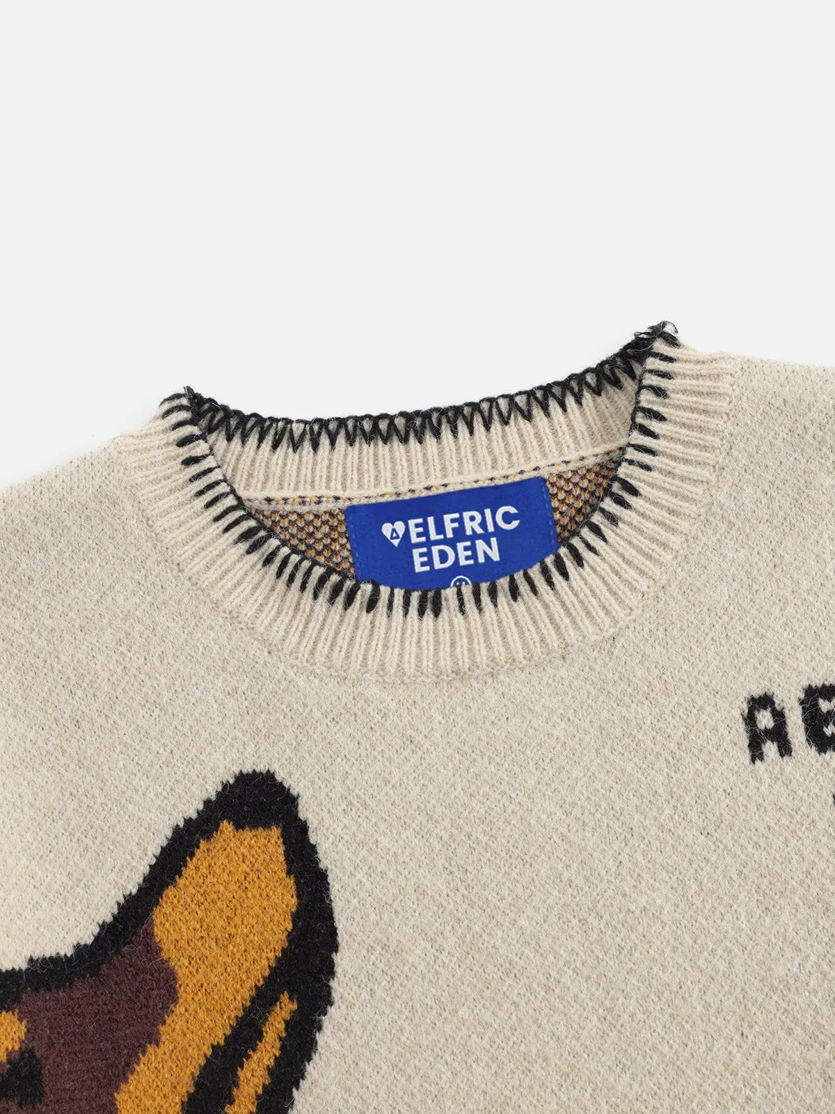 Aelfric Eden Hand Drawn Dachshund Jacquard Sweater sold by Aelfric Eden product image thumbnail 3