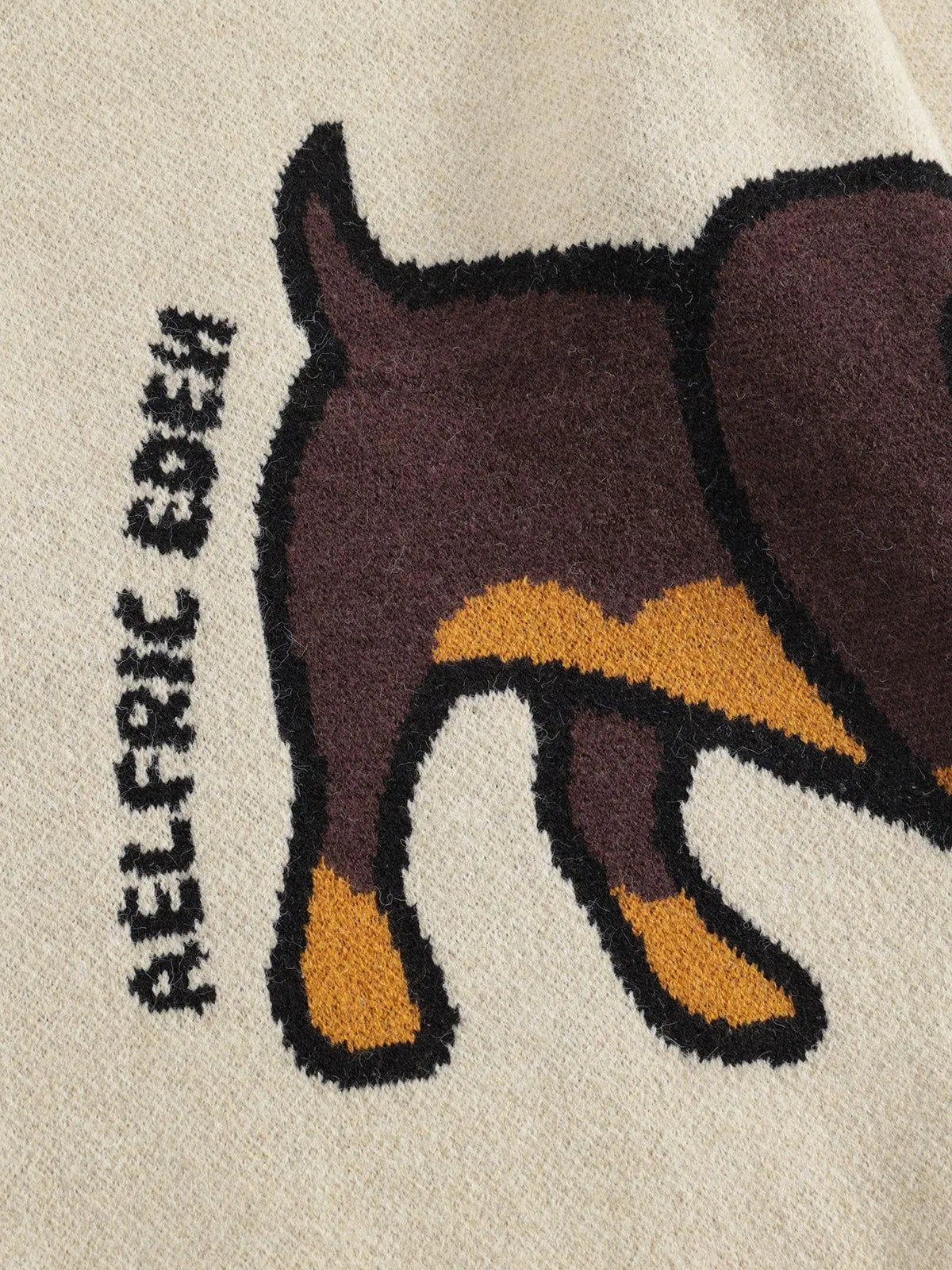 Aelfric Eden Hand Drawn Dachshund Jacquard Sweater sold by Aelfric Eden product image thumbnail 4