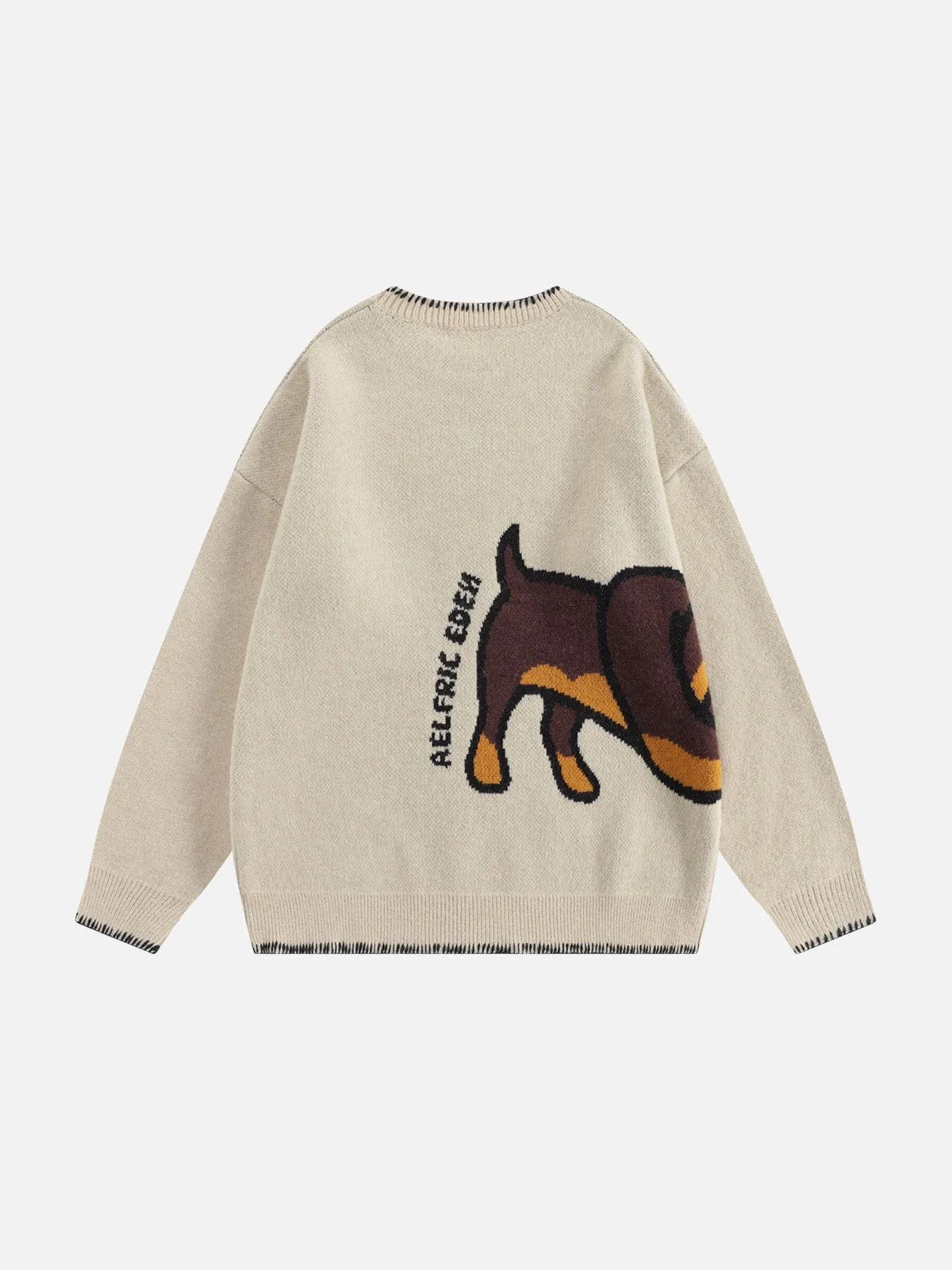 Aelfric Eden Hand Drawn Dachshund Jacquard Sweater sold by Aelfric Eden product image thumbnail 2