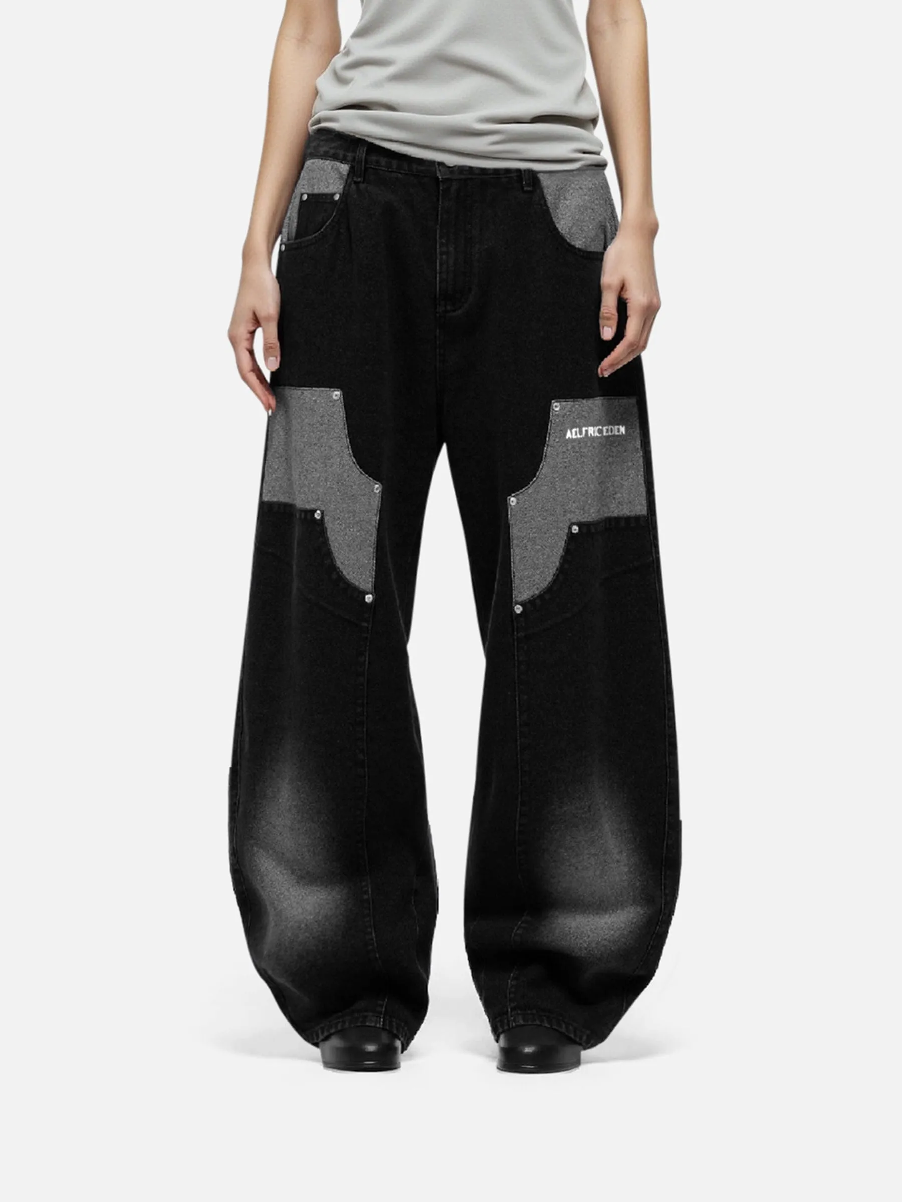 Aelfric Eden Double Knee Super Baggy Barrel Jeans sold by Aelfric Eden