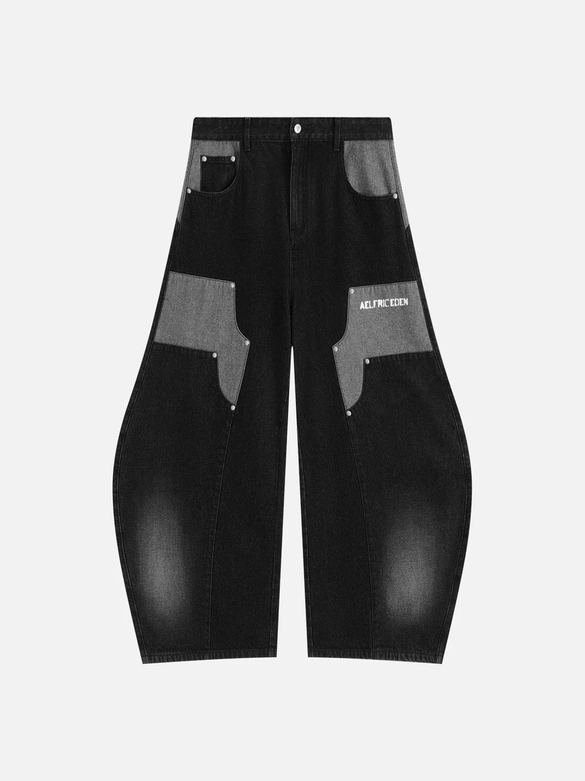 Aelfric Eden Double Knee Super Baggy Barrel Jeans sold by Aelfric Eden product image thumbnail 2