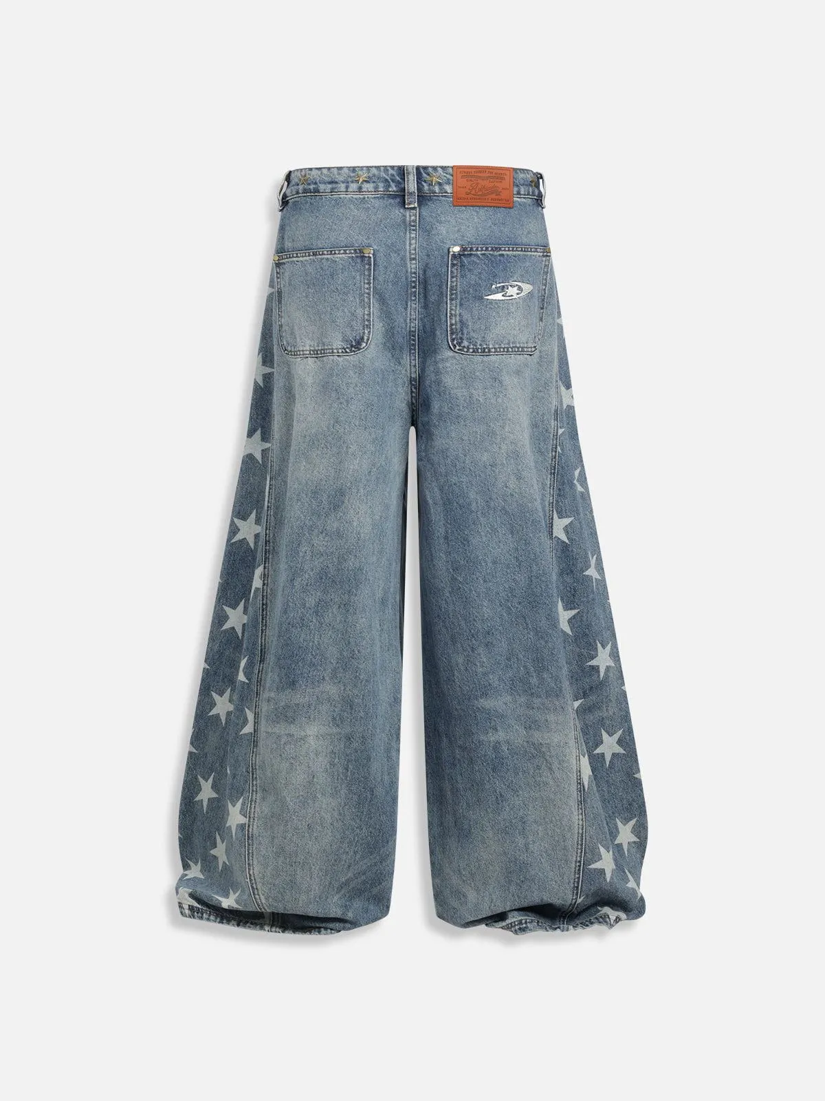 Aelfric Eden Star Panel Rivets Baggy Jeans sold by Aelfric Eden product image thumbnail 2